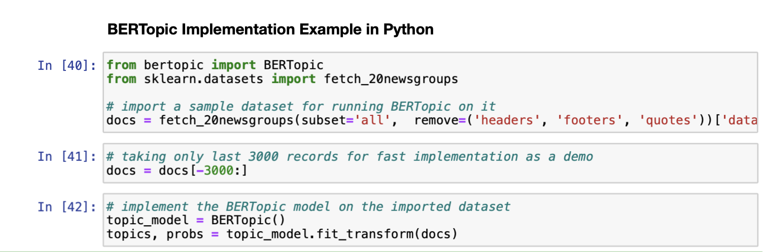 Spectra - BERTopic - A Neural Topic Modelling framework for Guided ...